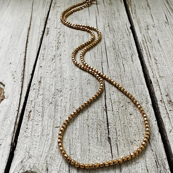 Gold Mini Nugget Necklace