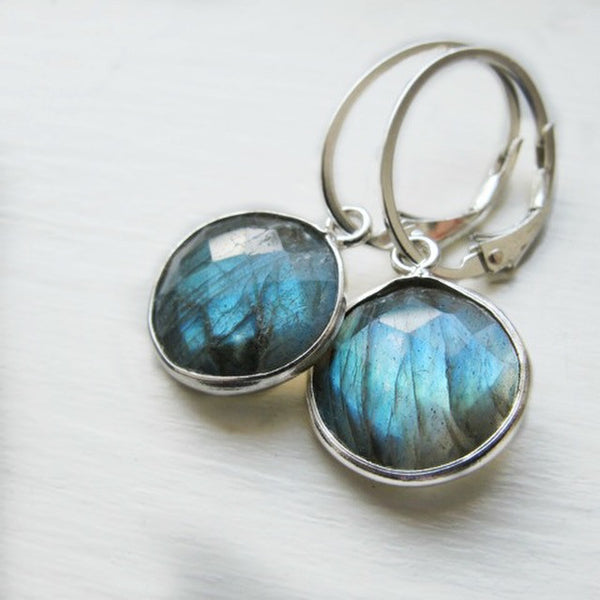Labradorite Gem Drop Earrings